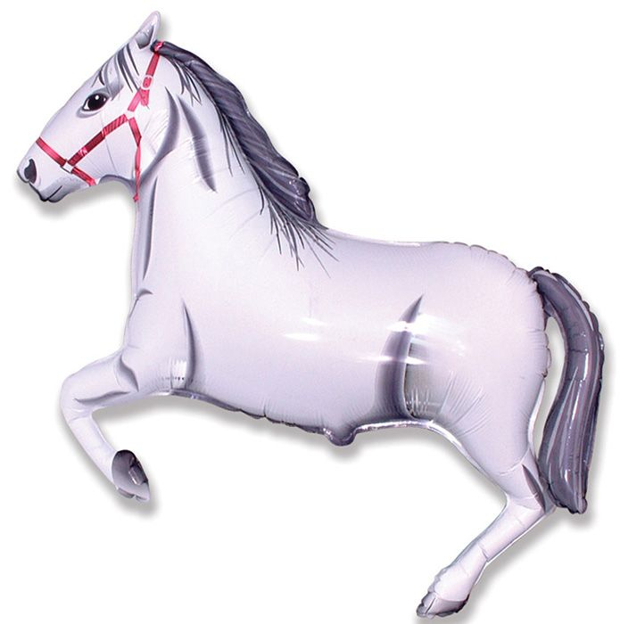 Шар Мини-фигура Лошадь, Белая / Horse (в упаковке)