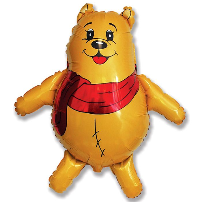 Шар Мини-фигура Медвежонок в шарфике / Scarf Bear (в упаковке)