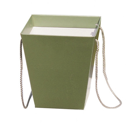Коробка для цветов "Премиум" Перламутр Зеленый